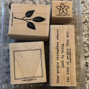Stampin' Up! Wood-Mount Stamp Set —Gratitude